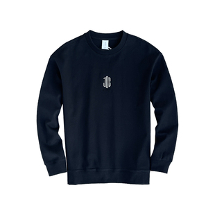 春秋潮牌痞帅炸街白色圆领卫衣男2025新款慵懒风休闲男生上衣外套