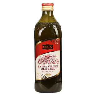 原装进口欧萨特级初榨橄榄油1L瓶装家用拌沙拉凉拌西餐烹饪食用油