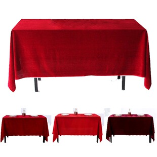 加厚金丝绒布料绒布地毯布丝绒红黑绿色背景布会议桌布窗帘面料