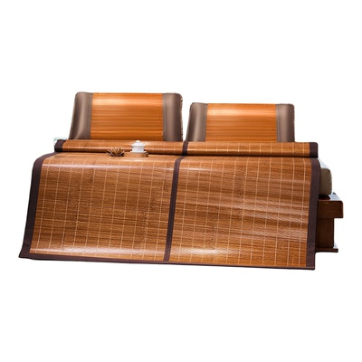 富安娜可折叠凉席双面竹席