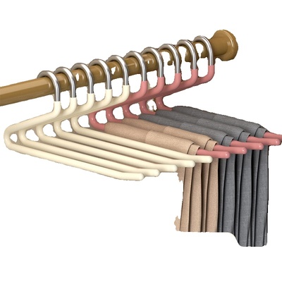 裤架不锈钢裤子收纳裤夹无痕家用防滑Z形S形抽拉式省空间衣帽间