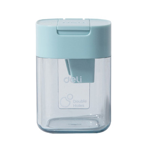 得力迷你卷笔刀小型铅笔削笔器便携式美术生用绞笔刀儿童削笔刀刨笔刀随身简约幼儿园素描彩铅转笔刀小学生号