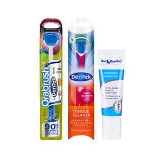 【自营】德泰克dentek刮舌苔清洁器口腔清洁舌苔刷成人刮舌器啫喱