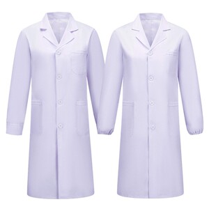 白大褂男女医生长袖工作护士服实验室美容院化学生秋冬季加绒加厚