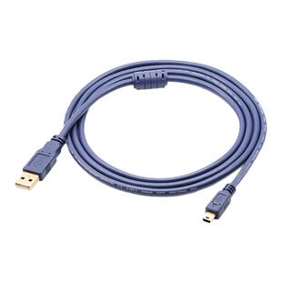 高速miniUSB T数据线5P双磁环屏蔽加粗优质1.5米3米行车记录仪电源线mp3收音机MP4车载充电器线导航老年机