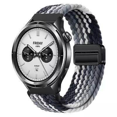 适用小米watch S5/S4表带小米手表watch 5磁吸编织腕带S3/S2/S1智能运动sport弹力表链Color时尚透气替换带
