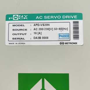 溢价-METROX POEX伺服驱动器APD-VS20N，