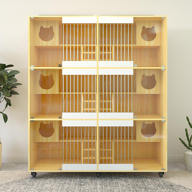 森尼猫柜猫别墅室内环保猫窝三层猫窝超大空间寄养柜繁殖柜展示柜