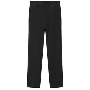 [四面弹]百斯盾官方女士休闲裤春秋款冰感舒适松紧腰显瘦直筒裤