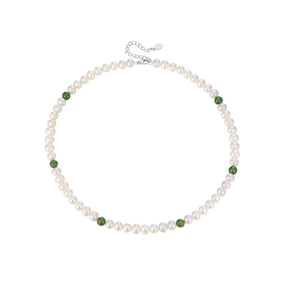 周大生瑞春珍珠项链碧玉珍珠项链