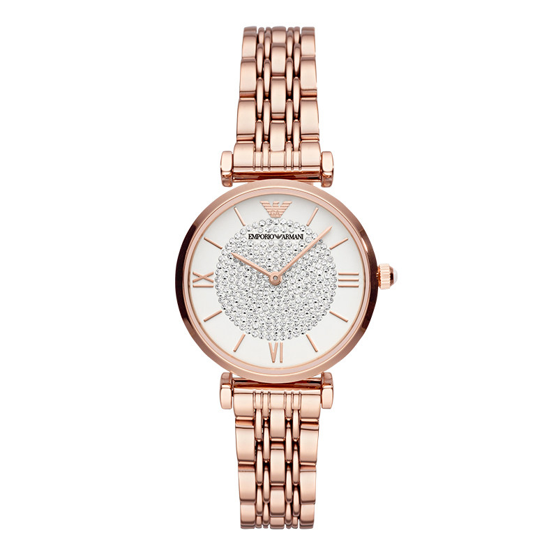 【自营】阿玛尼满天星手表女轻奢时尚气质高级感石英女表AR11244