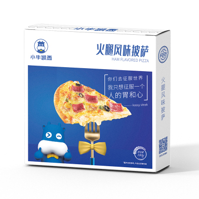 小牛凯西披萨成品加热即食早餐榴莲饼底空气炸锅半成品pizza培根