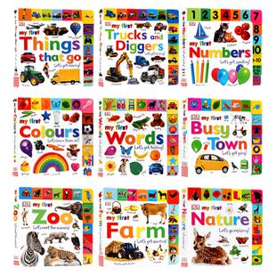 DK My First 系列启蒙认知纸板书 英文原版绘本 My First Words Numbers book 低幼亲子趣味互动书 0-3-6岁益智早教英语书籍读物
