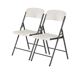 LIFETIME来福太户外便携式折叠椅家用塑料靠背椅会议椅餐桌椅凳