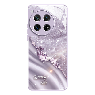 适用一加ace3手机壳2024新款一加12玻璃带挂绳Ace2pro全包镜头ace硅胶保护套1+11高级感女por防摔外壳9/10pro