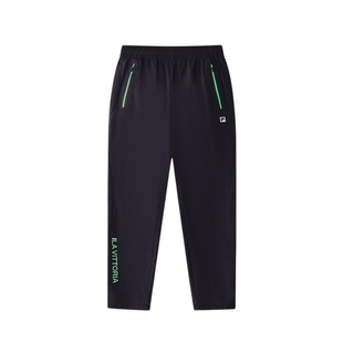 【灵风裤】FILA斐乐童装儿童综训裤夏季中大童男童梭织弹力长裤潮