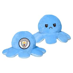 【官方正版】曼城俱乐部|毛绒双面章鱼玩偶可爱公仔喜怒表情翻转