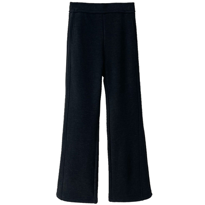 绵羊毛加厚加绒微喇裤女冬季裤子