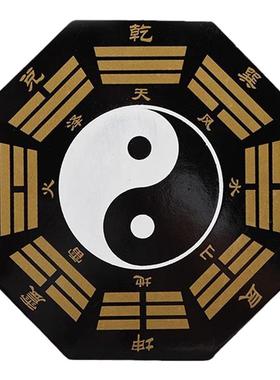 桃木太极八卦镜家用门口摆件