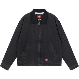 Dickies帝酷适25秋冬新灯芯绒领口拼接夹棉牛仔夹克保暖外套男女