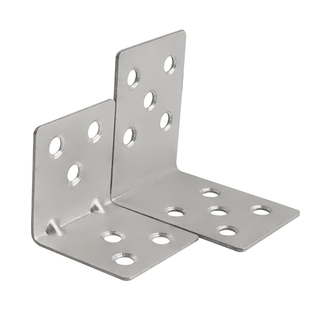 加厚不锈钢角码L型码90度直角加固定角铁支架层板托桌椅连接件