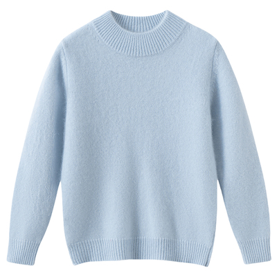 100%纯羊毛衫新款半高领秋冬