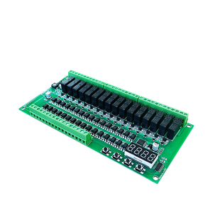 10路继电器模块 PLC可编程多路时序自锁互锁定时延时启动控制器板