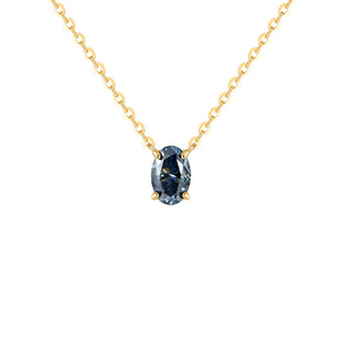 sanswood森吾《人生海海》蛋形原色莫桑钻项链女轻奢高级感锁骨链