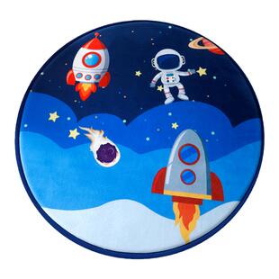 加厚卡通圆形可爱地毯卧室地毯床边防摔地垫儿童房地毯家用帐篷垫