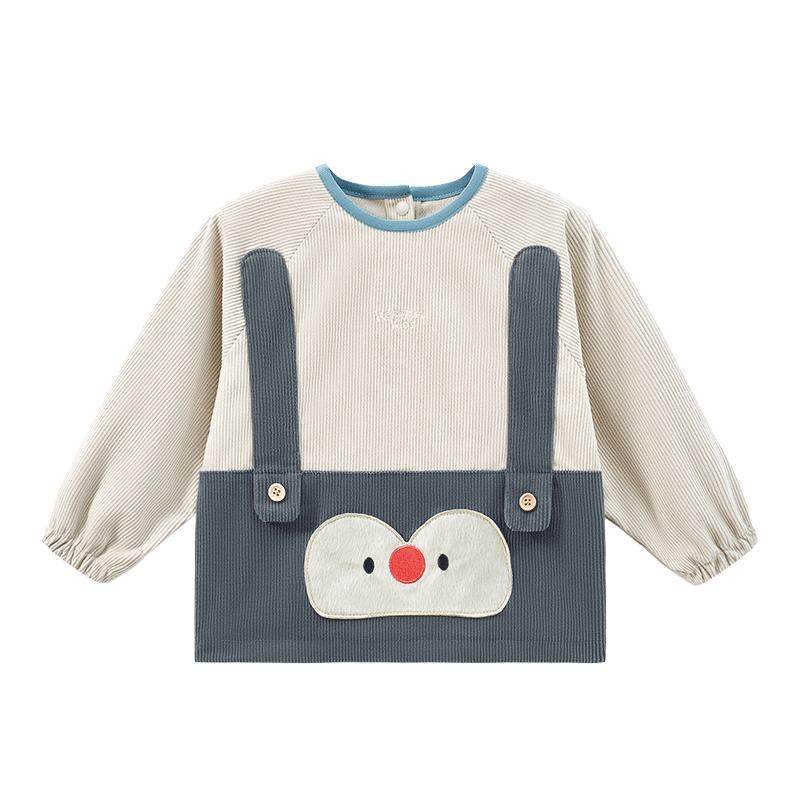 KK树宝宝罩衣婴儿吃饭围兜幼儿园男女孩围裙儿童防水防脏2025新款