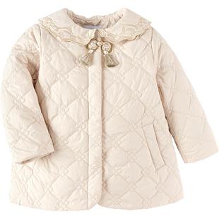 巴拉巴拉女童棉服小童宝宝中长夹棉外套秋冬新款棉衣儿童加厚棉袄