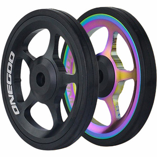 用于小布Brompton专用易行轮 60mm折叠车改装推行轮CNC培林推车轮