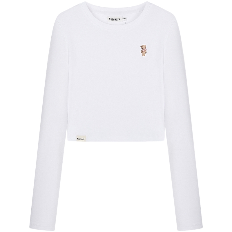 TEENIEWEENIE bearnova【精梳棉】2025年秋季新款女装时髦长袖T恤