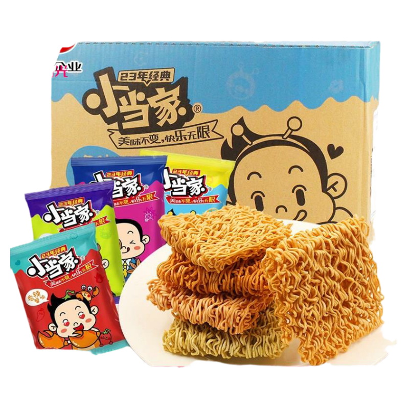 小当家干脆面干吃面整箱装48包办公室吃货网红小零食小吃休闲食品