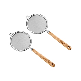 英国不锈钢面粉筛烘焙专用网筛过滤器过筛网筛子蛋糕筛粉筛面家用