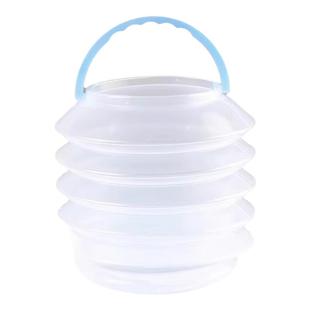 可折叠透明洗笔桶美术生专用手提洗笔筒便携小号涮笔桶多功能洗笔筒大号水粉水彩颜料水桶美术书法国画洗笔桶