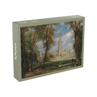 Kibifufu拼图500片油画名画装饰画高级感puzzle索尔斯堡大教堂