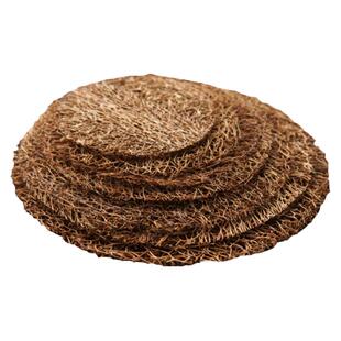 茶色已养成  丝瓜络养壶垫 草木染轻薄柔软服贴壶承垫 功夫茶配件