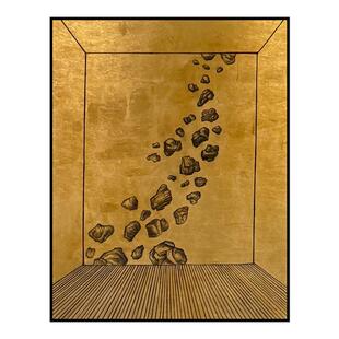 现代轻奢金箔感立体空间装饰画高档酒店售楼部大堂会客厅艺术挂画