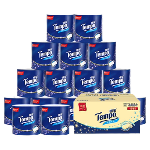 tempo得宝卷纸160克*16卷整箱4层加厚有芯卷筒纸德保卫生家实惠装