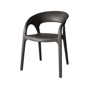 塑料加厚家用椅子久坐舒适靠背简约休闲椅餐厅餐桌商用可叠放餐椅