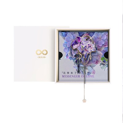 Max无界高档金属女流苏链条胸针