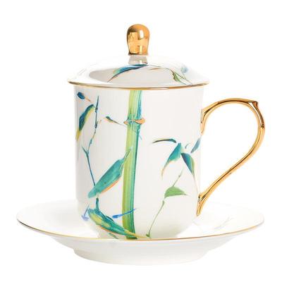 华光国瓷中式骨瓷盖杯茶杯礼盒