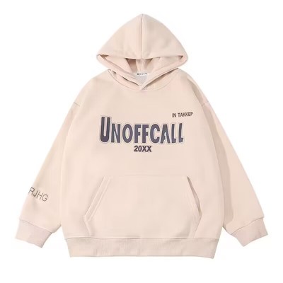 女童冬季2024年休闲新年加绒卫衣