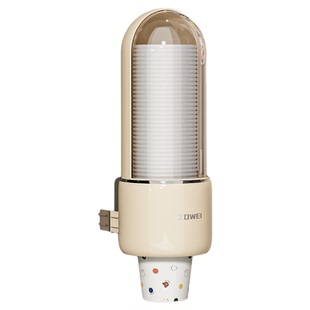 一次性杯子取杯器饮水机水杯架子家用滑盖壁挂式免打孔收纳纸杯架