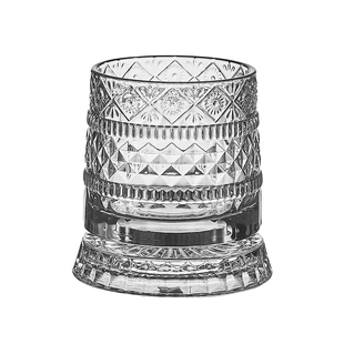 轻奢高档旋转威士忌酒杯洋酒杯礼盒套装情侣杯玻璃杯新婚送礼酒具