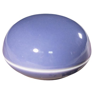 紫色可爱陶瓷印泥盒带印泥文房书法书画便携高顶小号瓷缸手印初学