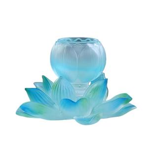 【非遗泉州】古法十二花神手工琉璃杯多彩主人杯桌面摆件节日礼物