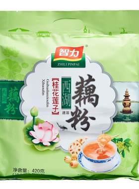 智力桂花莲子藕粉0脂肪无添加剂
