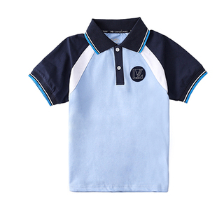 辽宁省锦州市统一校服夏季短袖t恤小学生初中高中生班服夏装长裤
